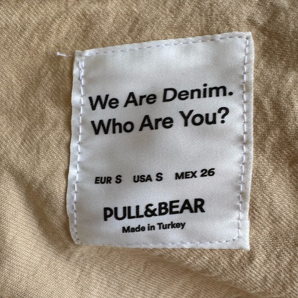 Jacket sand-colored patchwork denim by Pull & Bear, Size S, new with tag - Picture 14 of 16